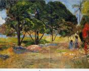 保罗 高更 : Landscape with Three Trees